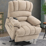 LUSPAZ Large Lift Recliner for Elderly -Massage, Heat, USB Ports