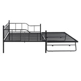 Full Size Extendable Daybed with Pop Up Trundle for Adults & Kids