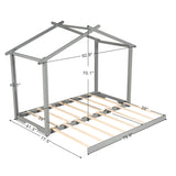 Extendable Solid Pine Day Bed Frame with Pull Out Twin XL to King Size Bed