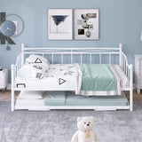 Full Size Extendable Daybed with Pop Up Trundle for Adults & Kids