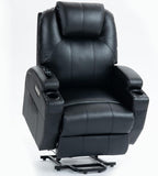 LUSPAZ Leather Power Lift Recliner Chair with Massage and Heat