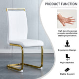 Elegant Black Dining Chairs with Golden Legs