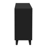 Black Buffet Cabinet with Adjustable Shelves