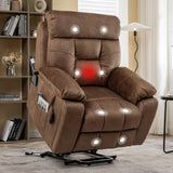 LUSPAZ Large Lift Recliner with Massage & Heat - Max 155° Reclining