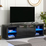 Elegant LED TV Stand with Color Changing Lights