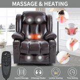 Luxury Electric Lift Recliner with Massage & Heat