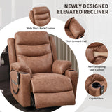 Electric Lift Recliner with Cup Holders & Remote Control