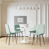 Modern White and Green Kitchen Dining Set