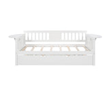 LUSPAZ Twin Size House Bed with Trundle & Roof