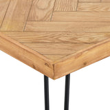 Rustic Wood Coffee Table with Metal Hairpin Legs