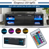 Elegant LED TV Stand with Color Changing Lights