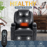 LUSPAZ Leather Power Lift Recliner Chair with Massage and Heat