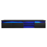 LUSPAZ Modern TV Stand with LED Lights