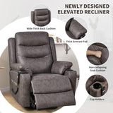 Electric Lift Recliner with Cup Holders & Remote Control