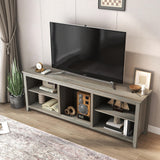 Grey Walnut TV Stand Entertainment Center