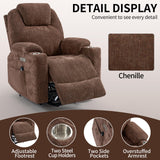 LUSPAZ Leather Power Lift Recliner Chair with Massage and Heat