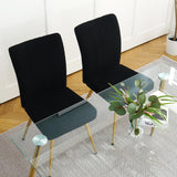 Luxurious Set of 4 Dining Chairs with Gold Metal Legs