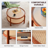 Rustic Wood Coffee Table with Metal Hairpin Legs