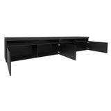 LUSPAZ Modern TV Stand with LED Lights