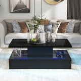 Modern LED Coffee Table with Remote Control