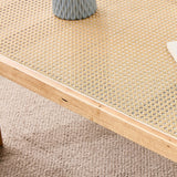 Rustic Wood Coffee Table with Metal Hairpin Legs