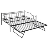 Full Size Extendable Daybed with Pop Up Trundle for Adults & Kids