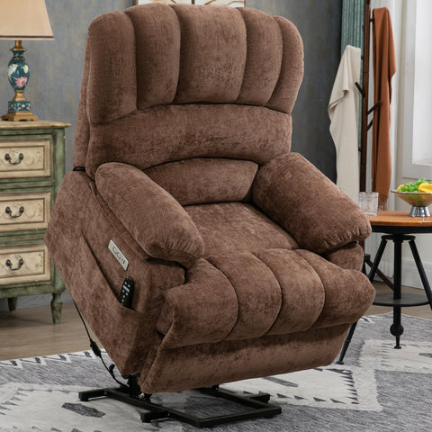 LUSPAZ Large Lift Recliner with Massage & Heat - Max 155° Reclining