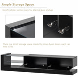 Modern High Gloss TV Stand with RGB LED Lights