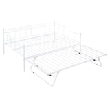 Full Size Extendable Daybed with Pop Up Trundle for Adults & Kids