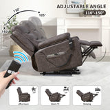 Electric Lift Recliner with Cup Holders & Remote Control