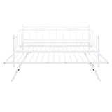 Full Size Extendable Daybed with Pop Up Trundle for Adults & Kids