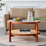 Rustic Wood Coffee Table with Metal Hairpin Legs