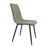 Modern Grey Dining Chairs Set of 4 with Cushioned Seats