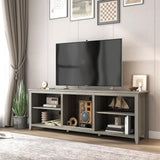 Grey Walnut TV Stand Entertainment Center